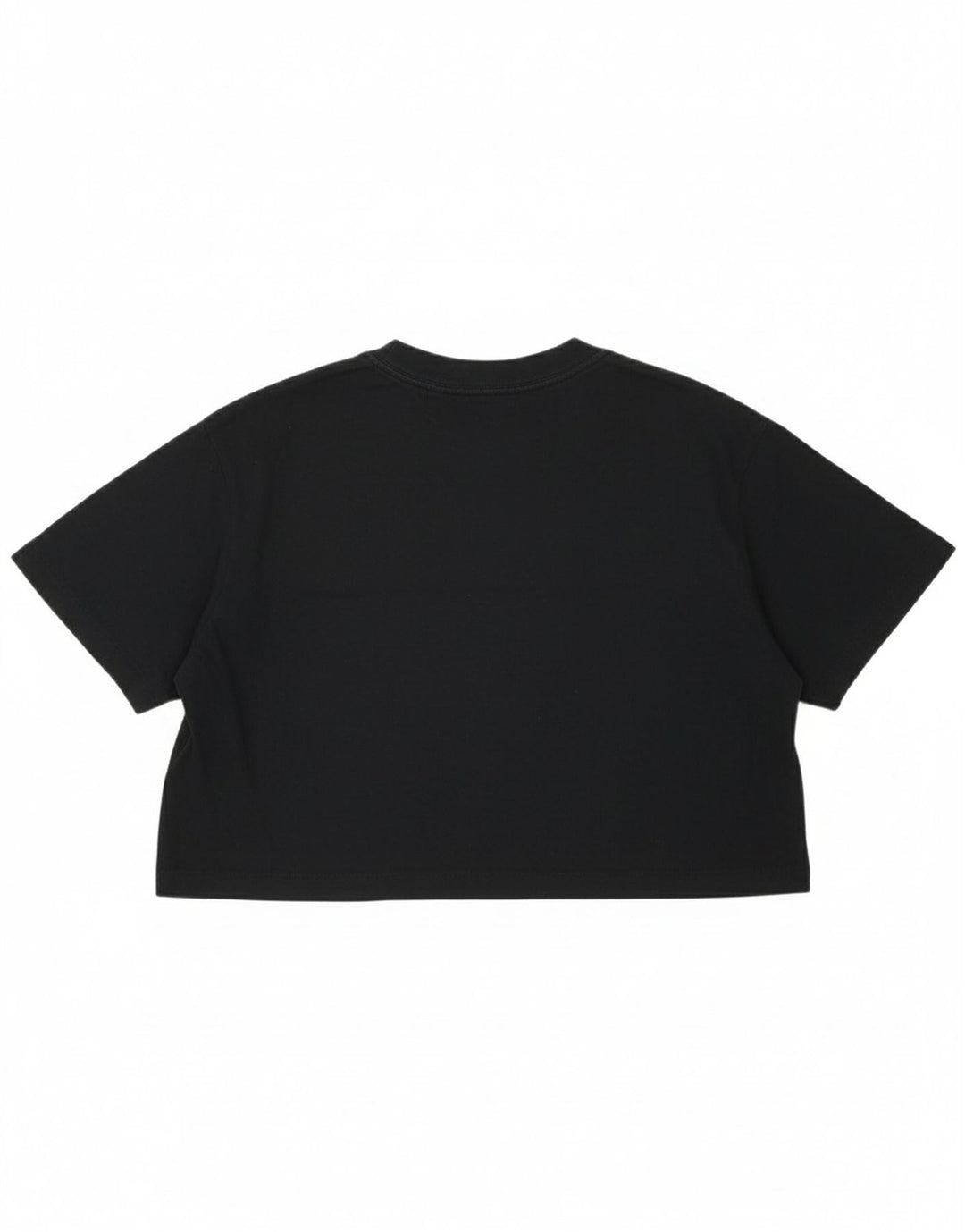 NIKE Womens Crop T-Shirt Top UK 10 Small Black