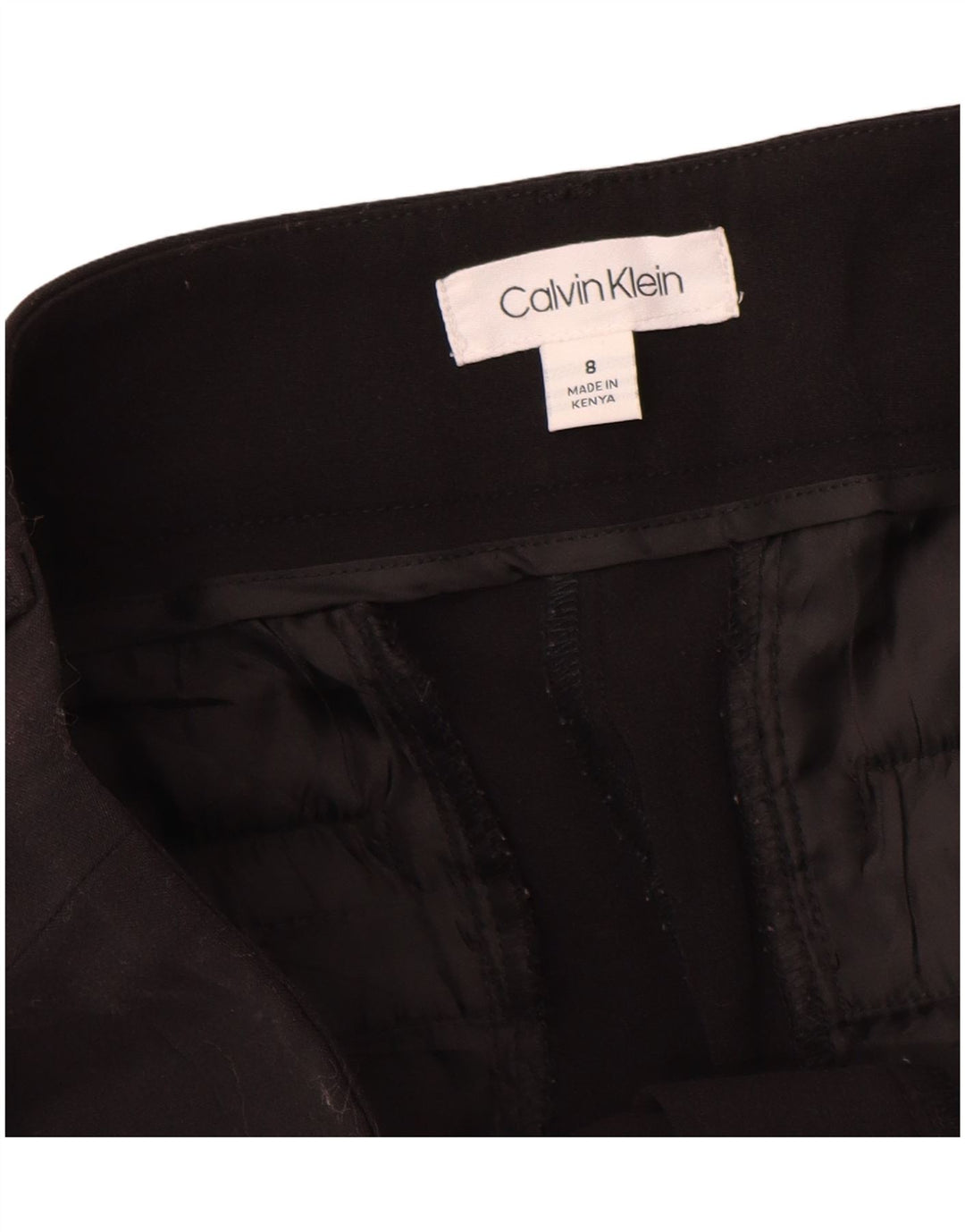 Pantaloni casual Calvin Klein pentru femei Bootcut US 8 Medium W28 L32 Negri