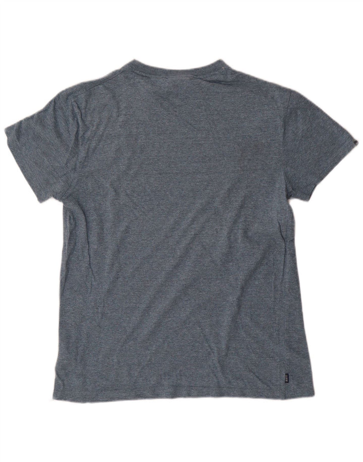 Tricou Superdry pentru bărbați Top Medium Blue Pete Bumbac