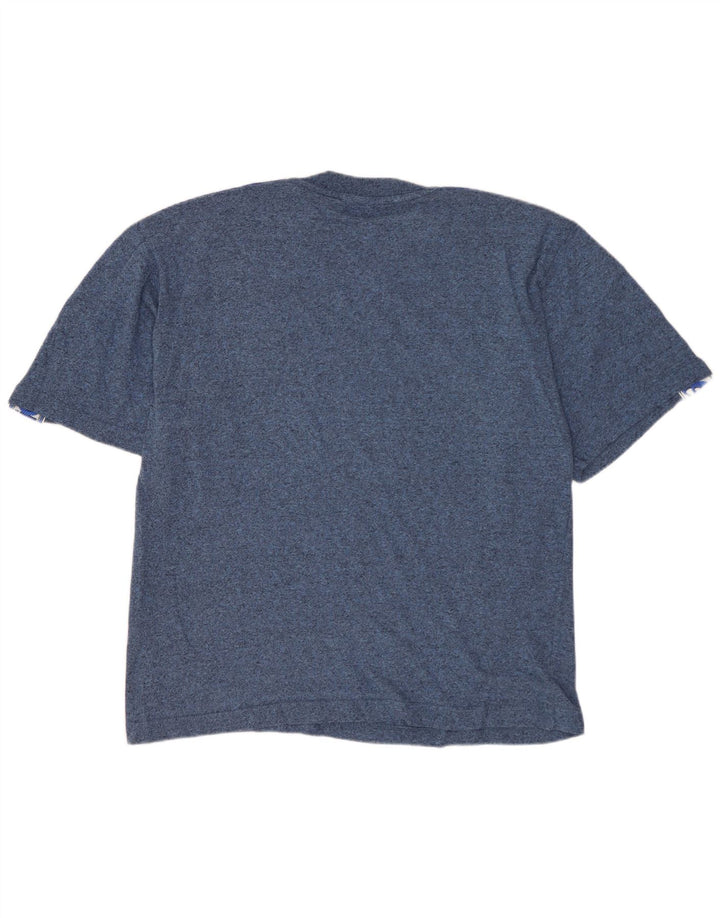 Tricou grafic Asics pentru bărbați Top UK 41 Medium Blue Pete Cotton