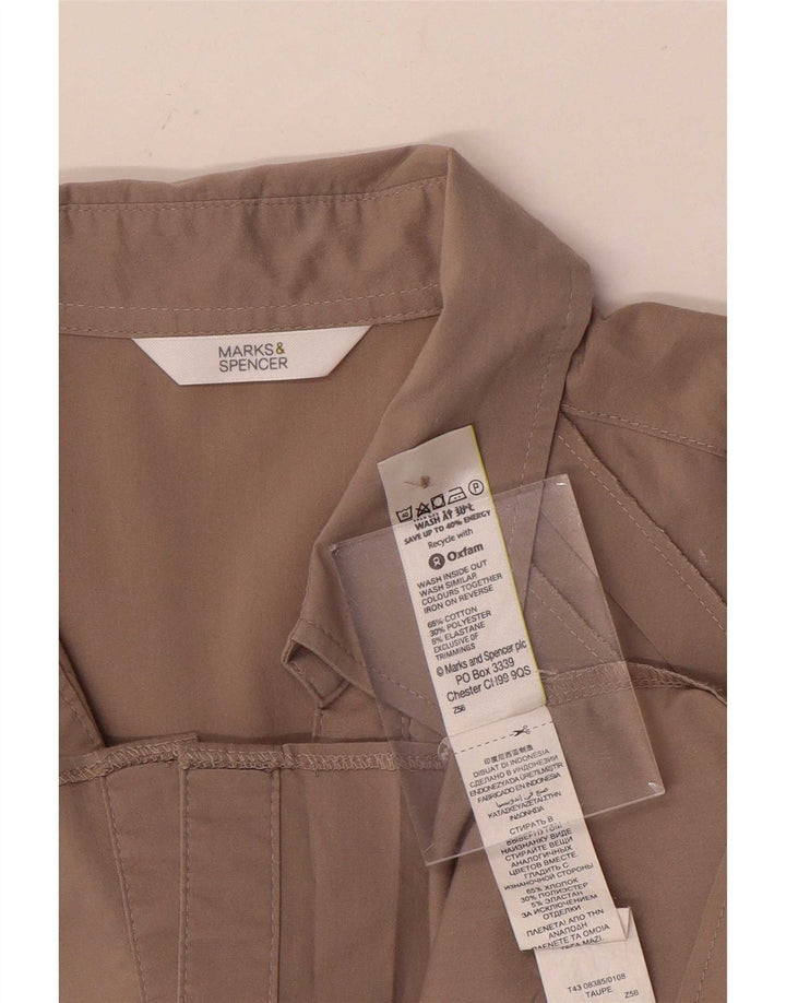 Bluză cămașă pentru femei Marks & Spencer UK 18 XL bumbac gri