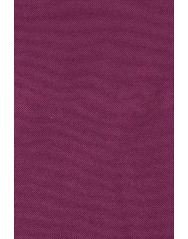 Tricou polo vintage pentru bărbați, bumbac violet mediu