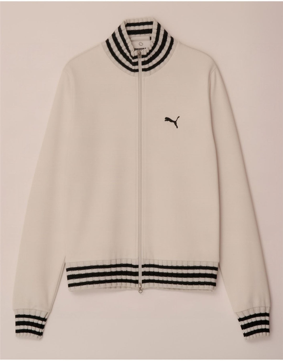 Jachetă de trening Puma pentru femei UK 14 Medium White Striped