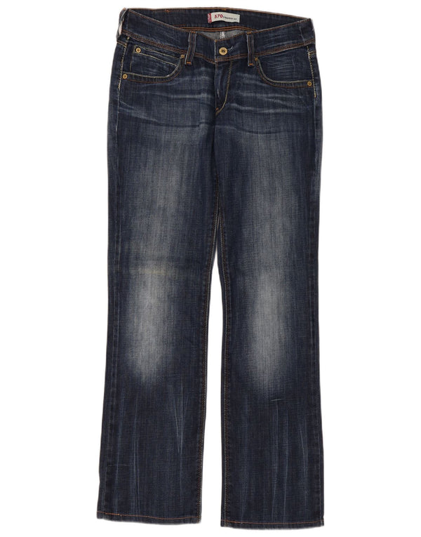 Blugi drepti 570 pentru femei Levi's W31 L31 bumbac bleumarin