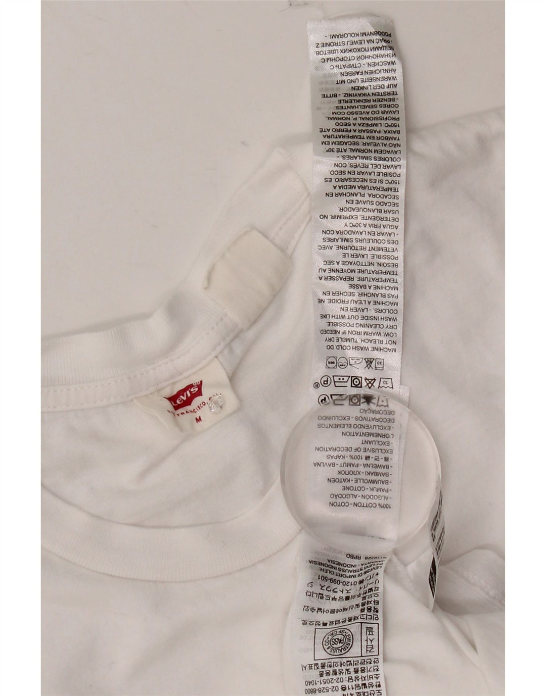 Tricou pentru femei Levi's Top UK 12 Medium White Bumbac