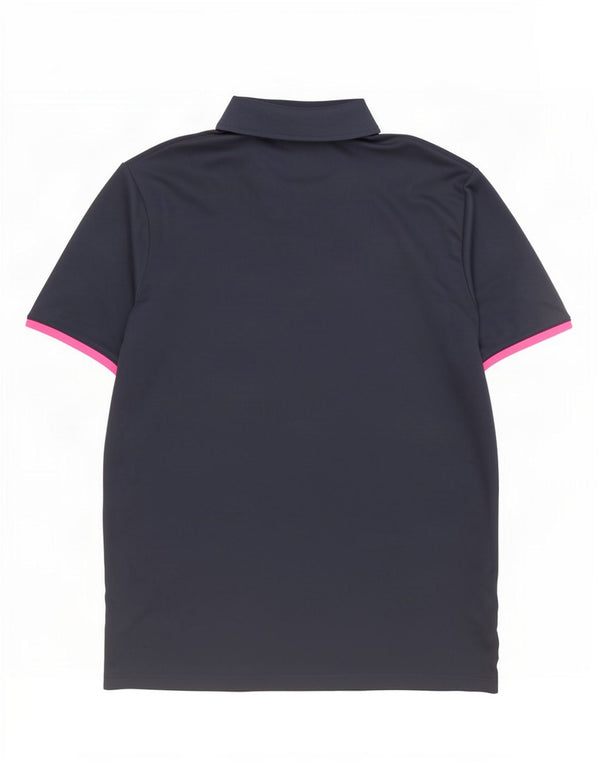 Tricou polo pentru bărbați Adidas XL bleumarin din poliester bloc de culoare