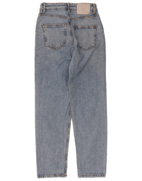 Blugi Drepți Femei Zara EU 34 2XS L24 L27 Bumbac Albastru