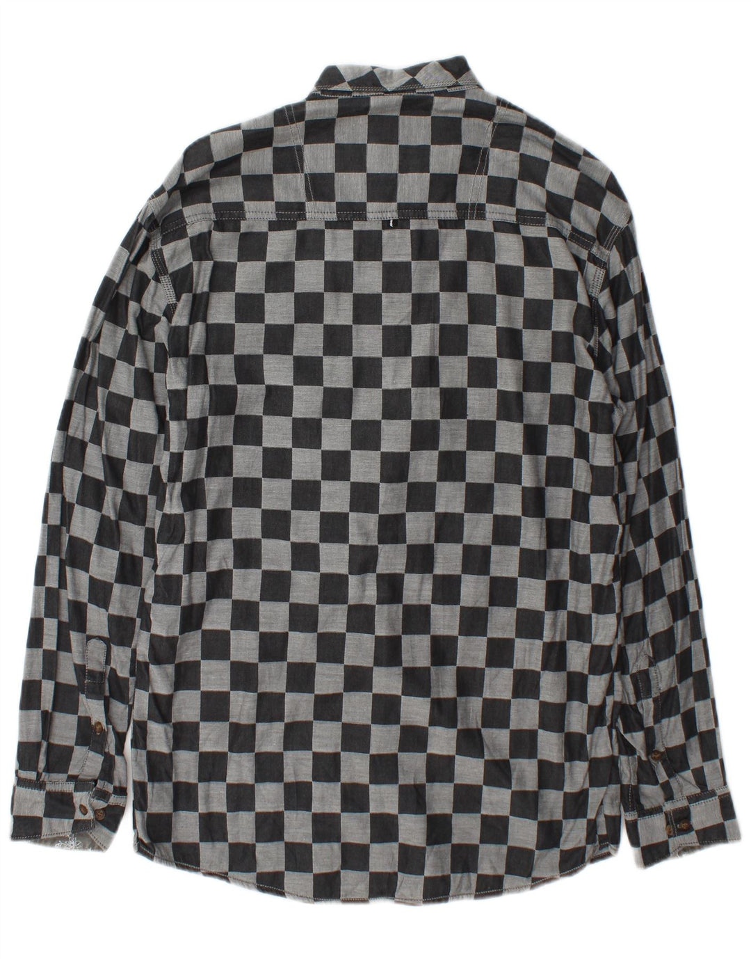 Cămașă Vintage pentru bărbați Gri mediu Geometric