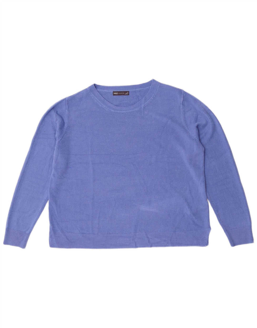 Pulover pentru femei Marks & Spencer cu decolteu triplu UK 20 2XL Albastru