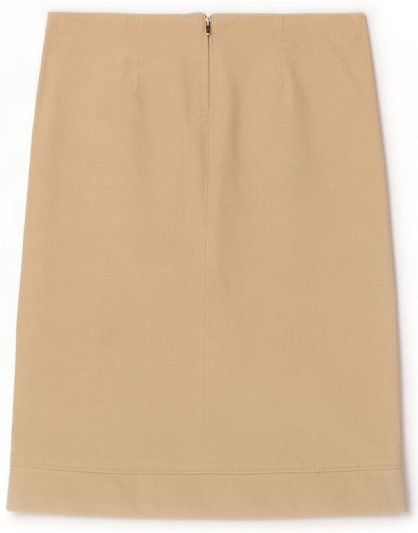 Max & Co. Fusta din velur pentru femei UK 10 Small W29 Beige Bumbac