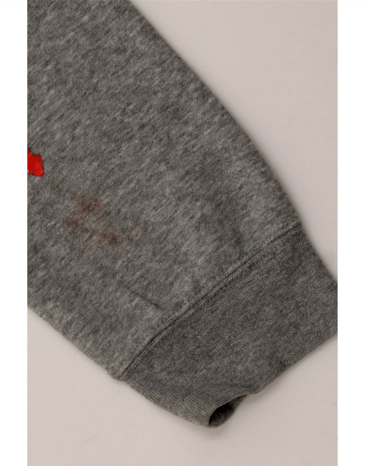 Pulover Nike pentru bărbați cu glugă, mare, gri bumbac cu pete