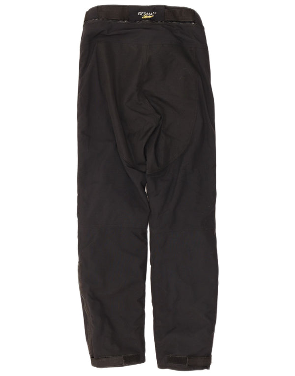 Pantaloni drepți Moto Racer Vintage pentru bărbați Mici W30 L31 Negri