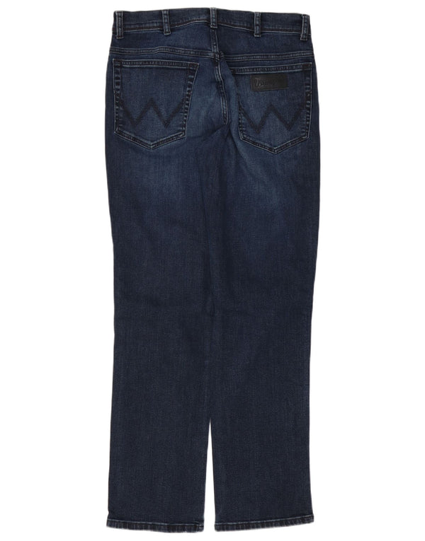 Blugi drepte pentru bărbați Wrangler Texas W32 L30 bumbac bleumarin