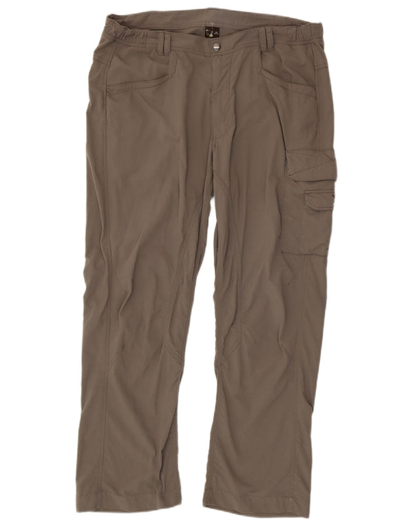 Pantaloni cargo drepti pentru bărbați SALEWA EU 54 2XL W42 L29 gri