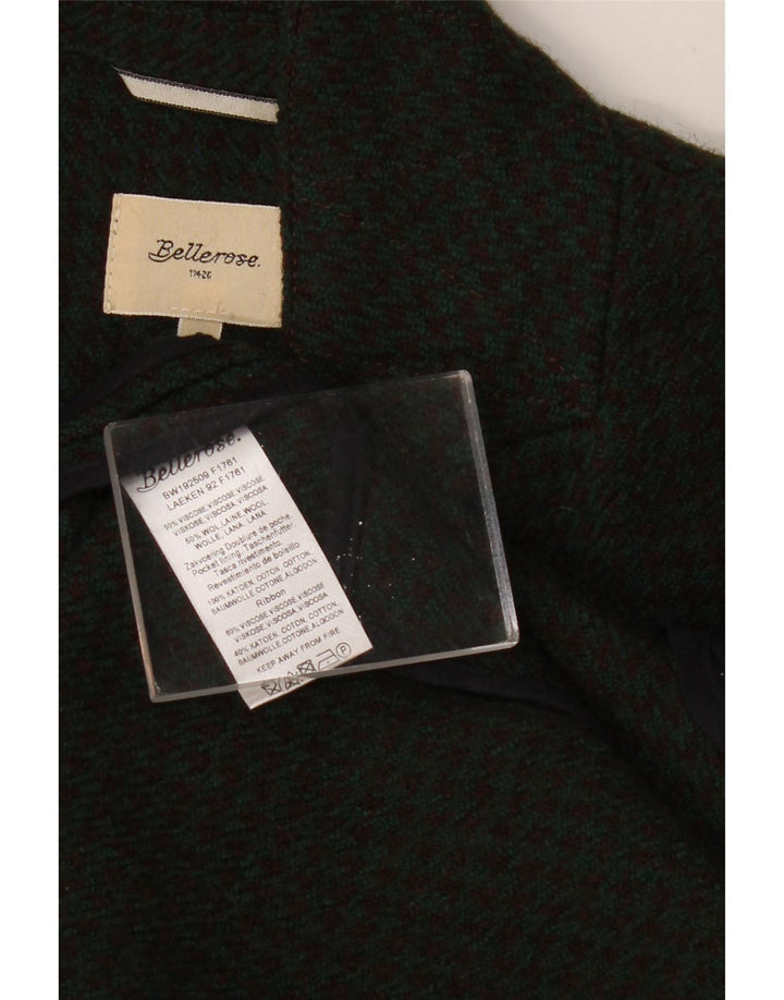BELLEROSE Pardesiu pentru damă US 2 XS Kaki Houndstooth Lână