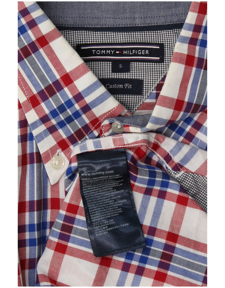 Cămașă personalizată pentru bărbați Tommy Hilfiger, bumbac cu carouri multicolore