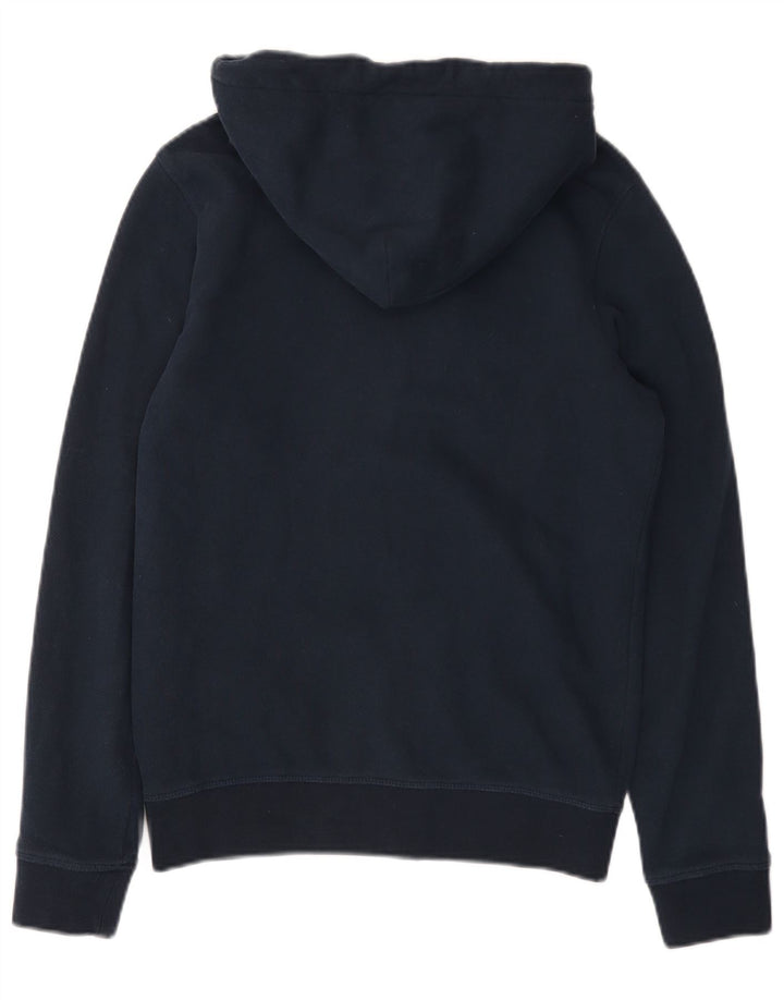 GANT Pulover cu capota cu fermoar grafic pentru bărbați, bumbac, bleumarin, mic