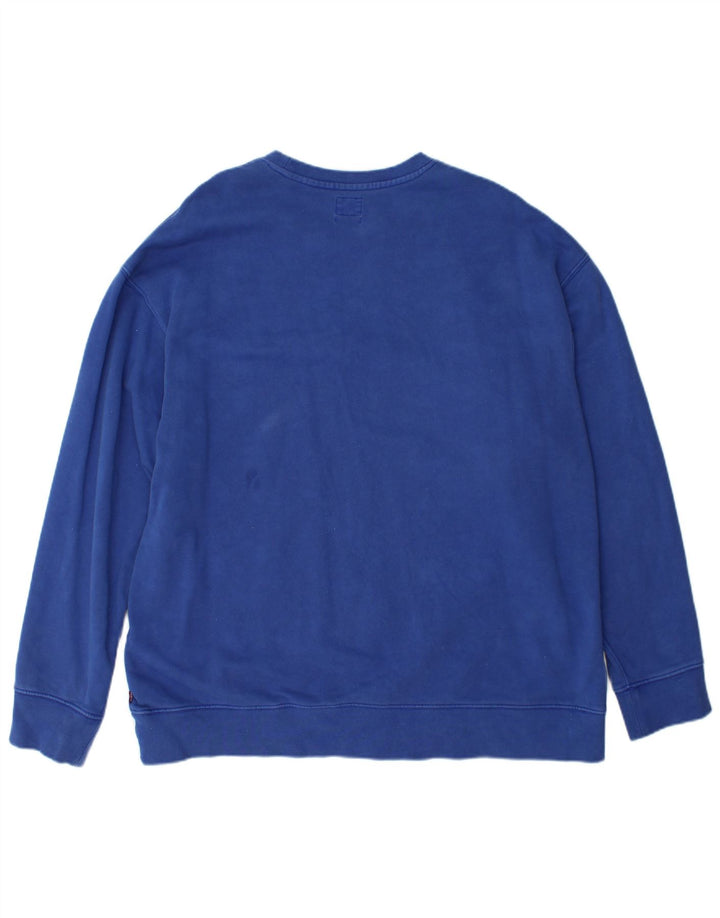Pulover Levi's Relaxed Graphic pentru bărbați, XL, bumbac, albastru