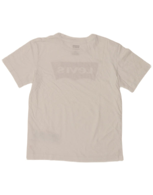 Tricou grafic Levi's pentru baieti Top 13-14 ani bumbac alb