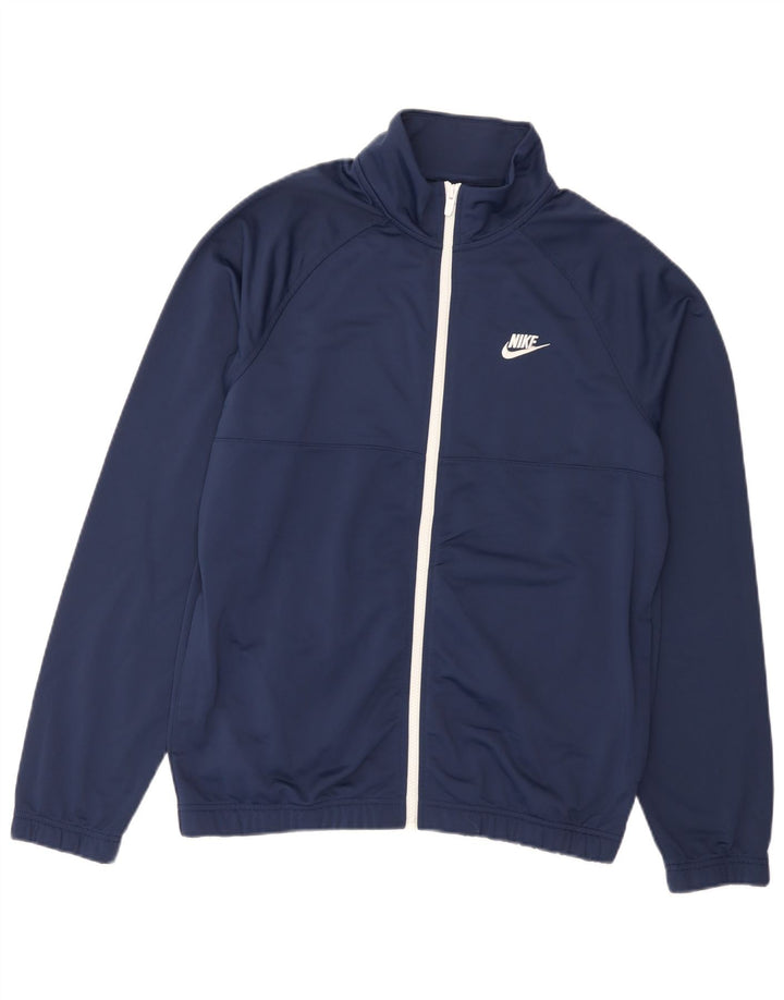 Jachetă de trening pentru bărbați Nike, poliester, albastru, mediu
