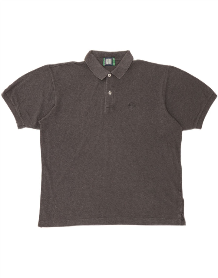 Cămașă polo Sergio Tacchini pentru bărbați, bumbac gri mare