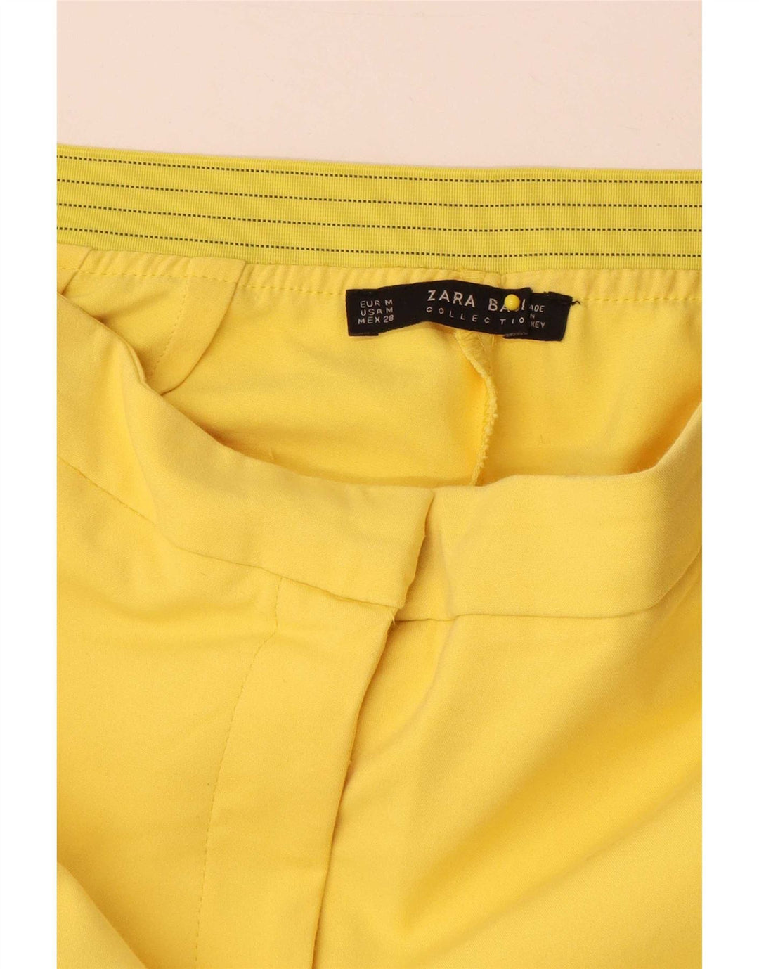 Pantaloni de costum slim pentru femei Zara Mediu L28 L29 Galben