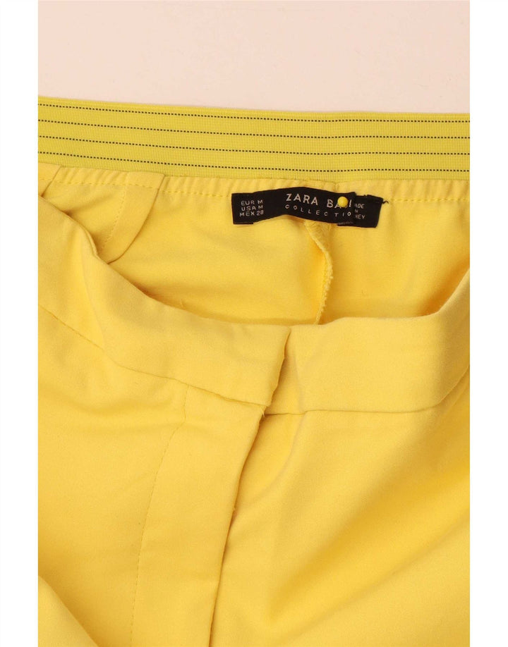 Pantaloni de costum slim pentru femei Zara Mediu L28 L29 Galben