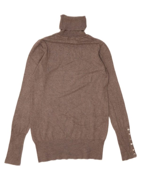 Pulover pentru femei cu gât rulat Zara UK 12, raion gri mediu