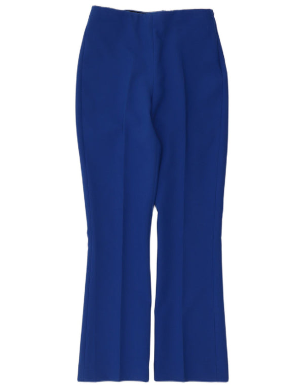 Pantaloni casual pentru femei Bootcut Zara XS W24 L26 Poliester albastru