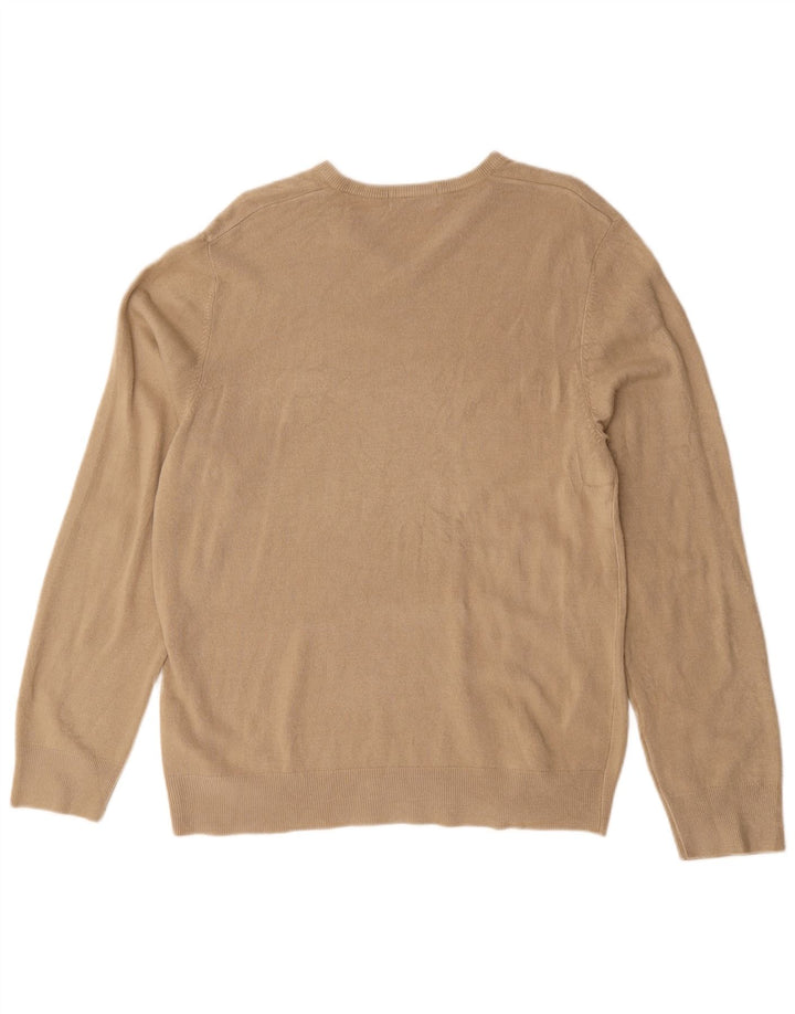 Marks & Spencer Pulover pentru bărbați Blue Harbour Jumper Mare Bej Acrilic