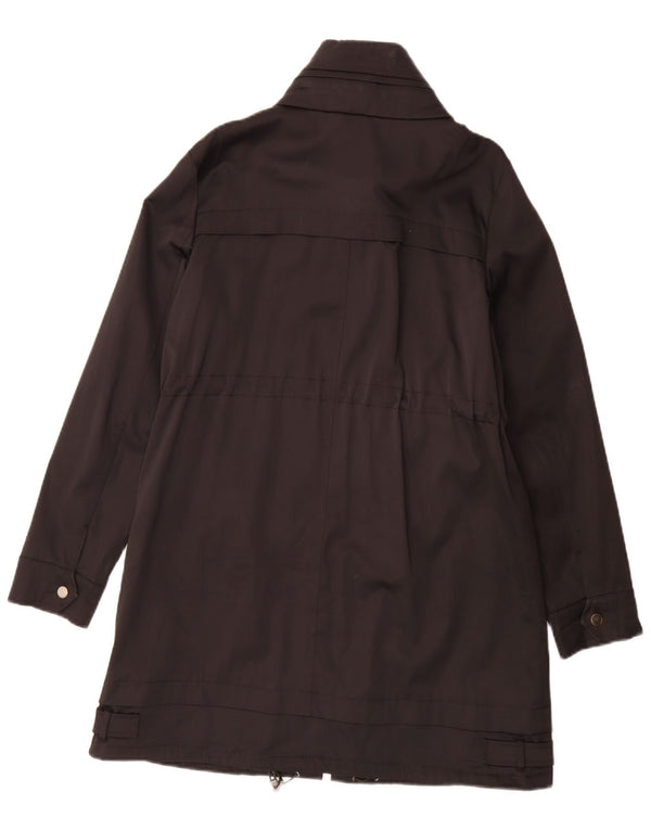 Jachetă parka cu glugă pentru femei Zara UK 14 Medium Black