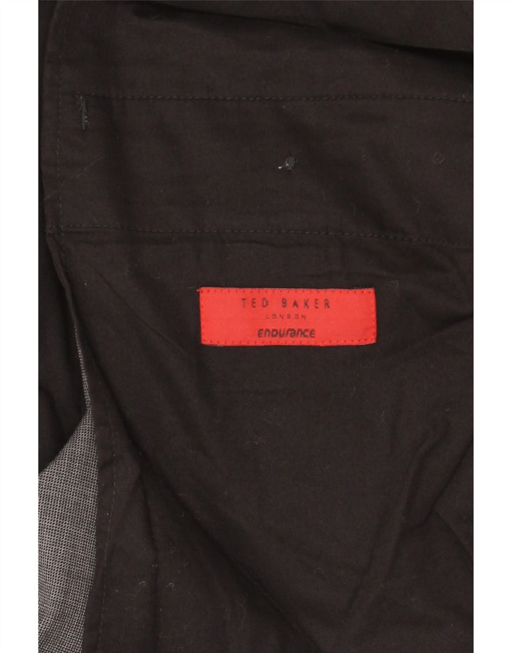 TED BAKER Pantaloni drepti pentru bărbați L40 L32 Lână gri