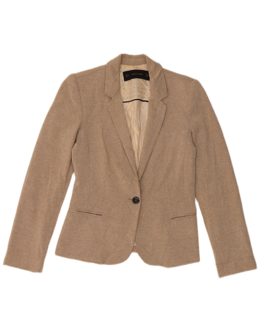 Blazer pentru femei Zara, cu 1 nasture, UK 6 XS Bej