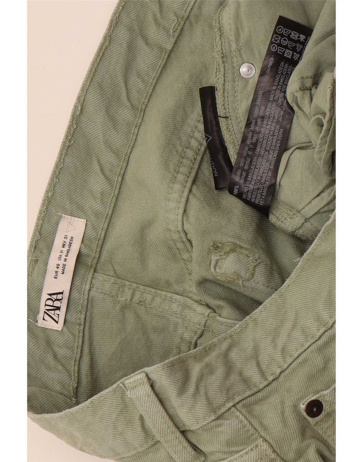 Blugi slim pentru bărbați Zara EU 40 Medium L31 L26 Bumbac verde