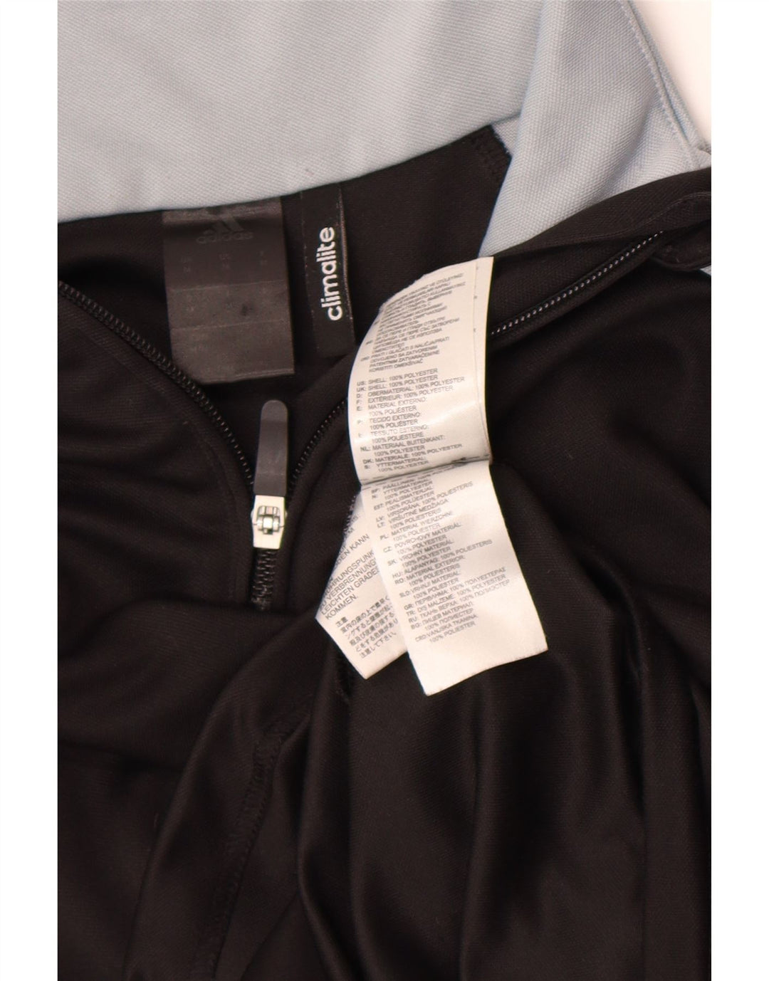 Adidas Climalite Pullover Trening Top Mediu Negru Colorblock