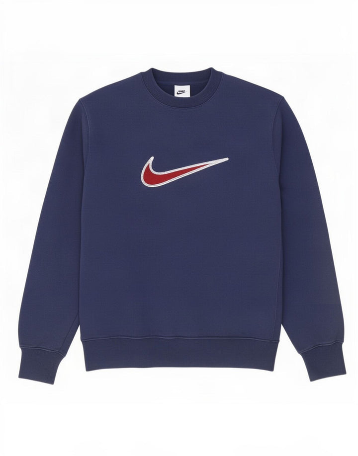 Hanorac grafic pentru bărbați Nike Pulover mic, bleumarin, bumbac