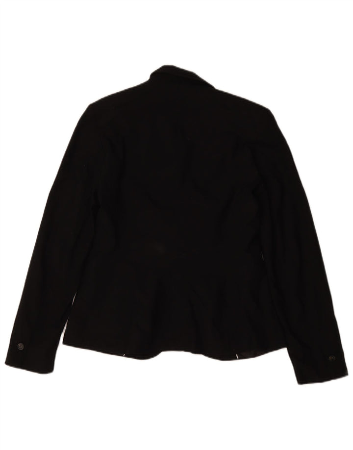 Sacou blazer pentru femei Zara, cu 1 nasture, UK 36 Poliester negru mic