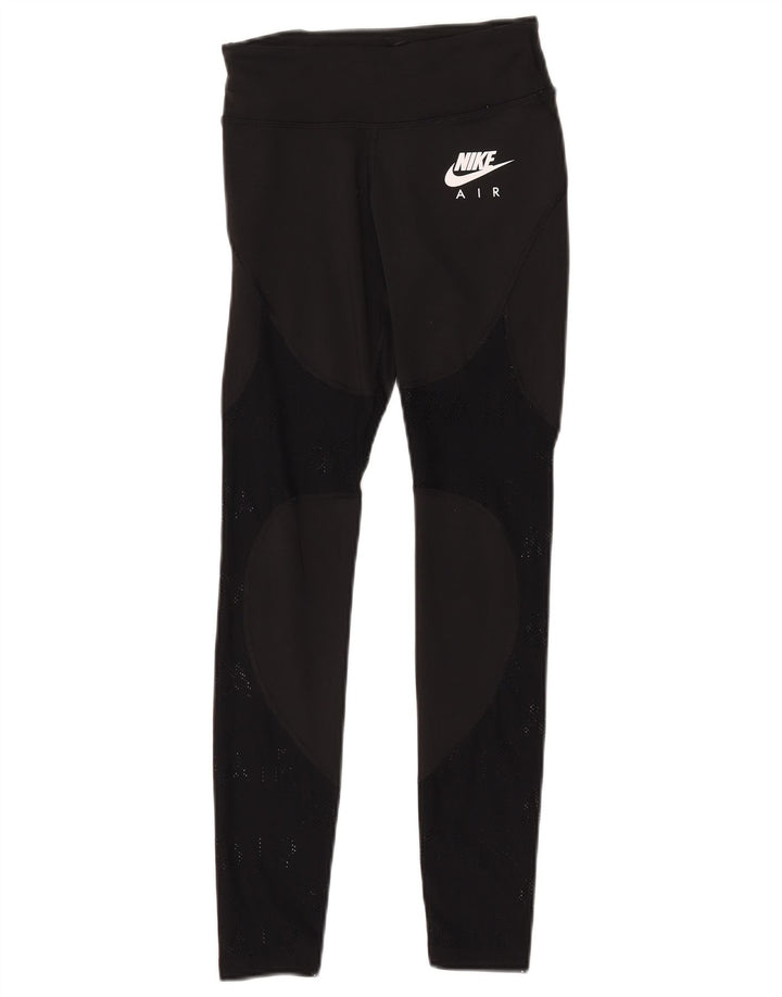 Leggings Nike Dri Fit Graphic pentru femei UK 4 XS Poliester negru