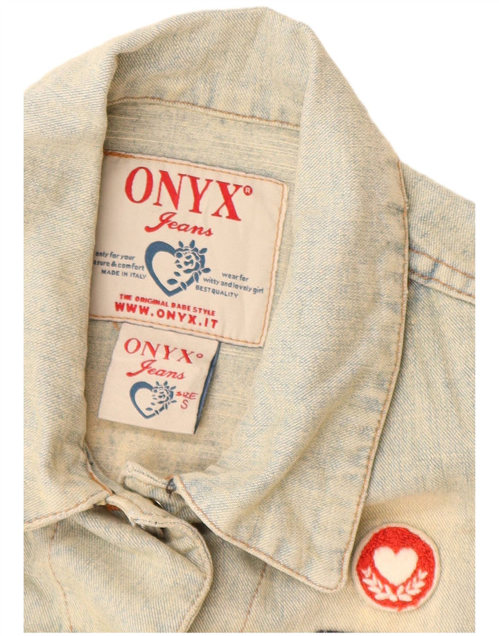Gilet pentru femei Onyx din denim UK 10 mic, albastru, bumbac