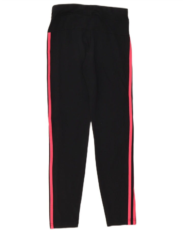 Pantaloni de trening ADIDAS fete 11-12 ani bumbac negru