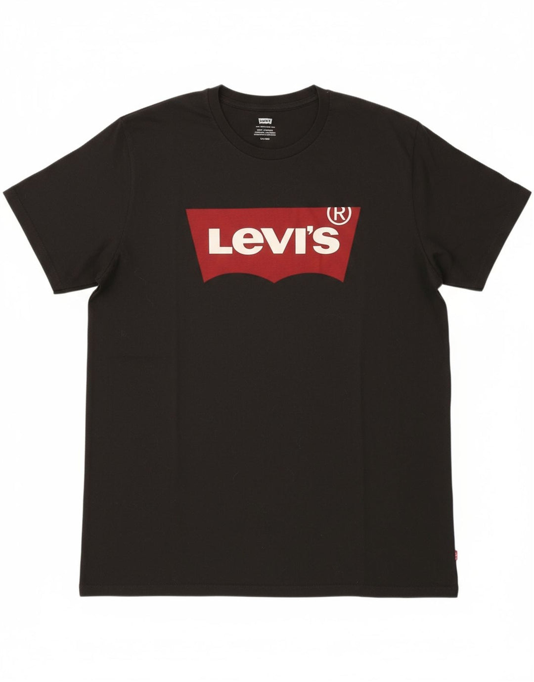 LEVI'S Mens Graphic T-Shirt Top XL Black Cotton