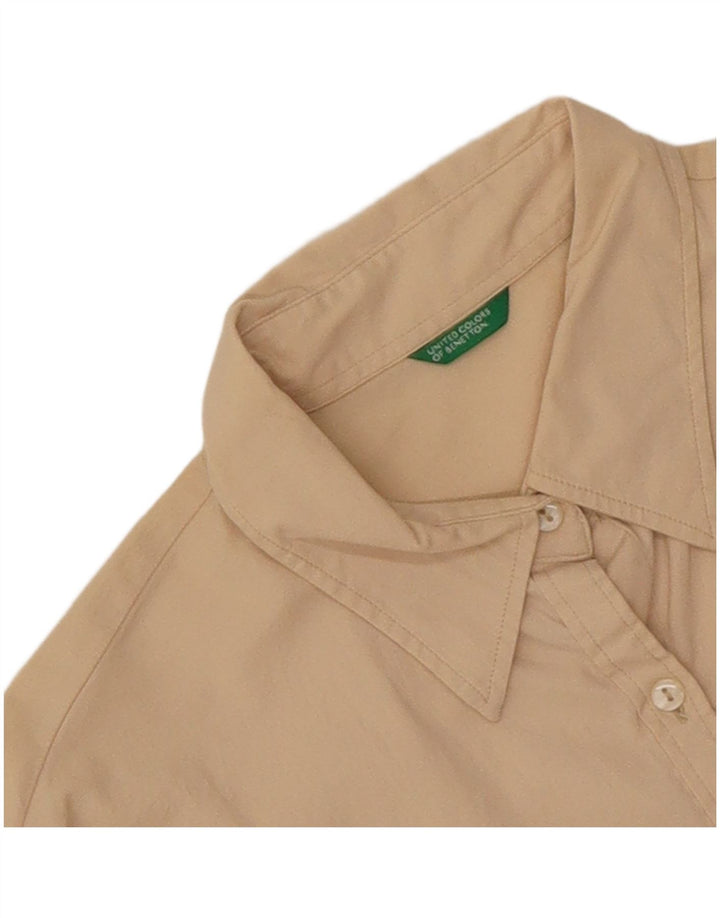 Cămașă Benetton pentru femei UK 16 Large Beige