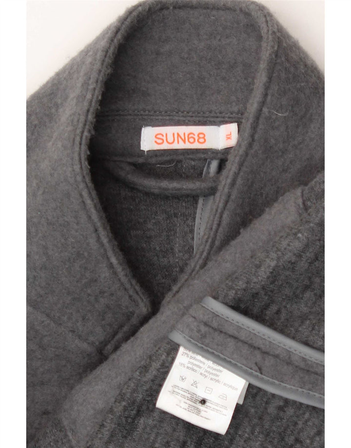 Sun68 Jachetă pentru bărbați cu 5 nasturi UK 42 XL Lână gri