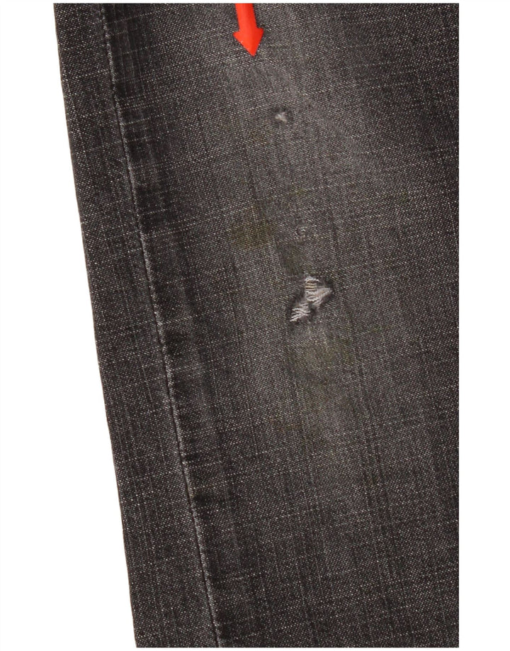 Blugi drepti distressed 505 Levi's pentru femei US 6 Medium W30 L32 gri