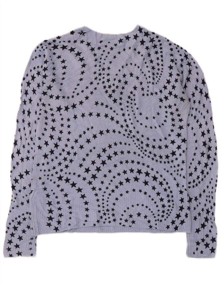Pulover pentru femei cu decolteu în V cu model abstract de Marks & Spencer UK 10 Mic B