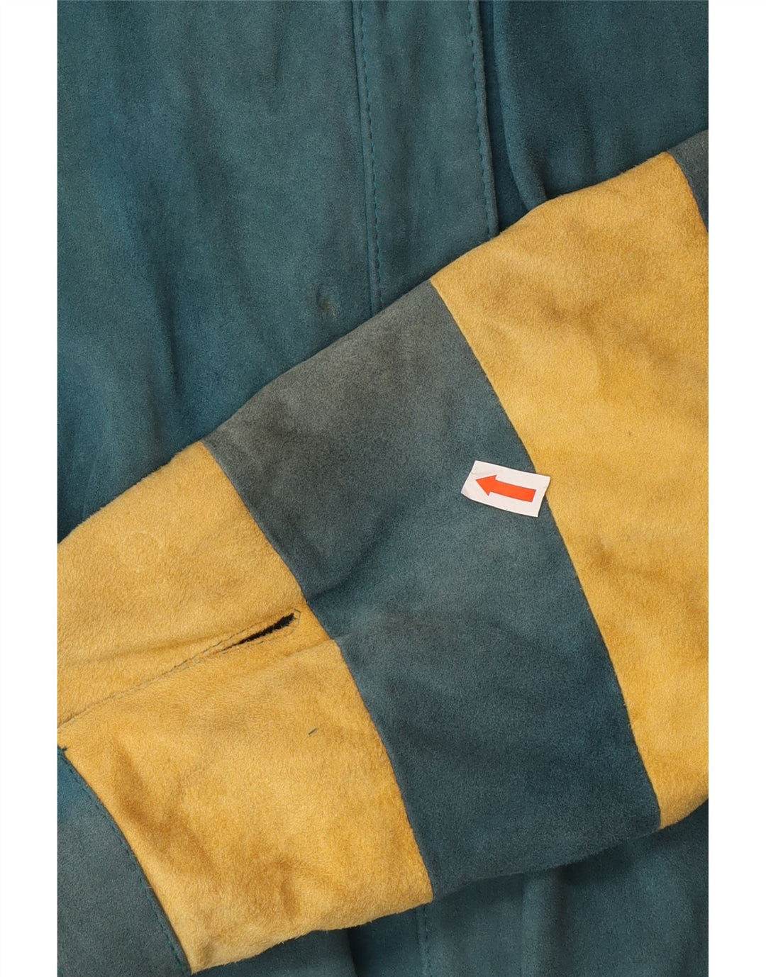 Jachetă Bomber Vintage pentru femei EU 36 Mic verde Colorblock