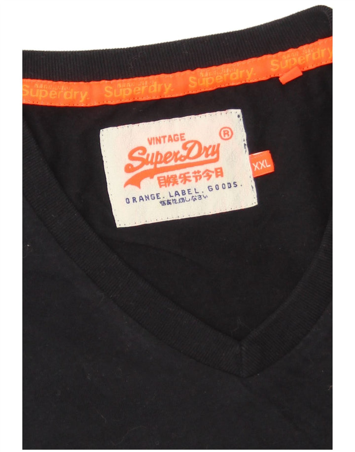 SUPERDRY Tricou Bărbați Top 2XL Negru