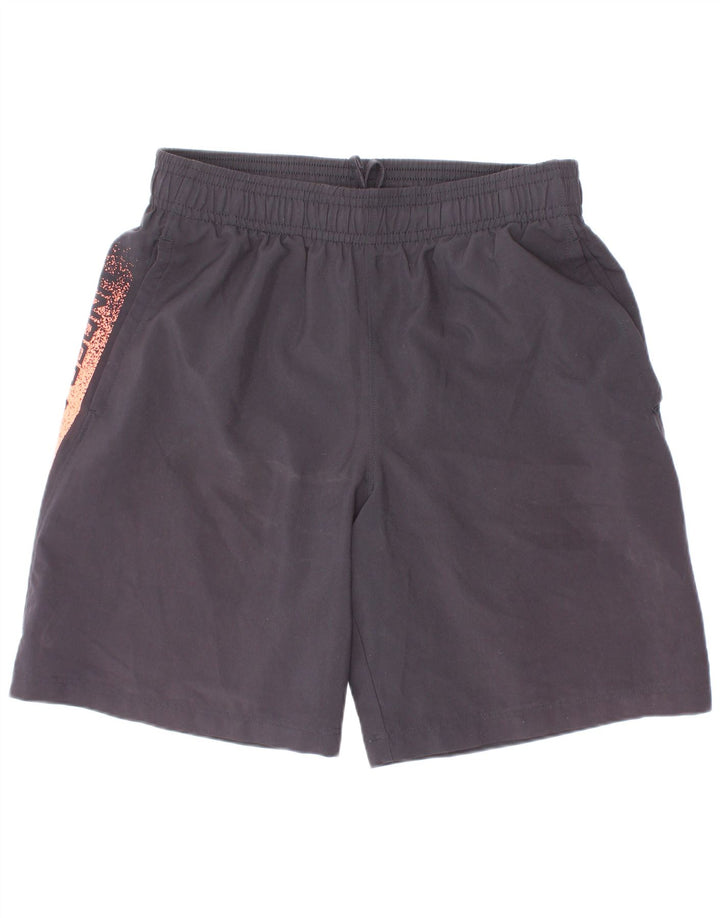 Pantaloni scurți sport grafic Under Armour pentru băieți 9-10 ani poliester negru mediu