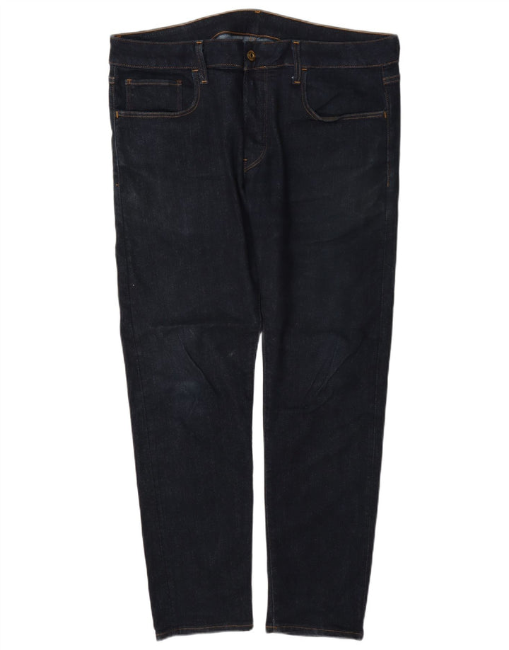 Blugi slim pentru bărbați G-Star W35 L30 bumbac bleumarin