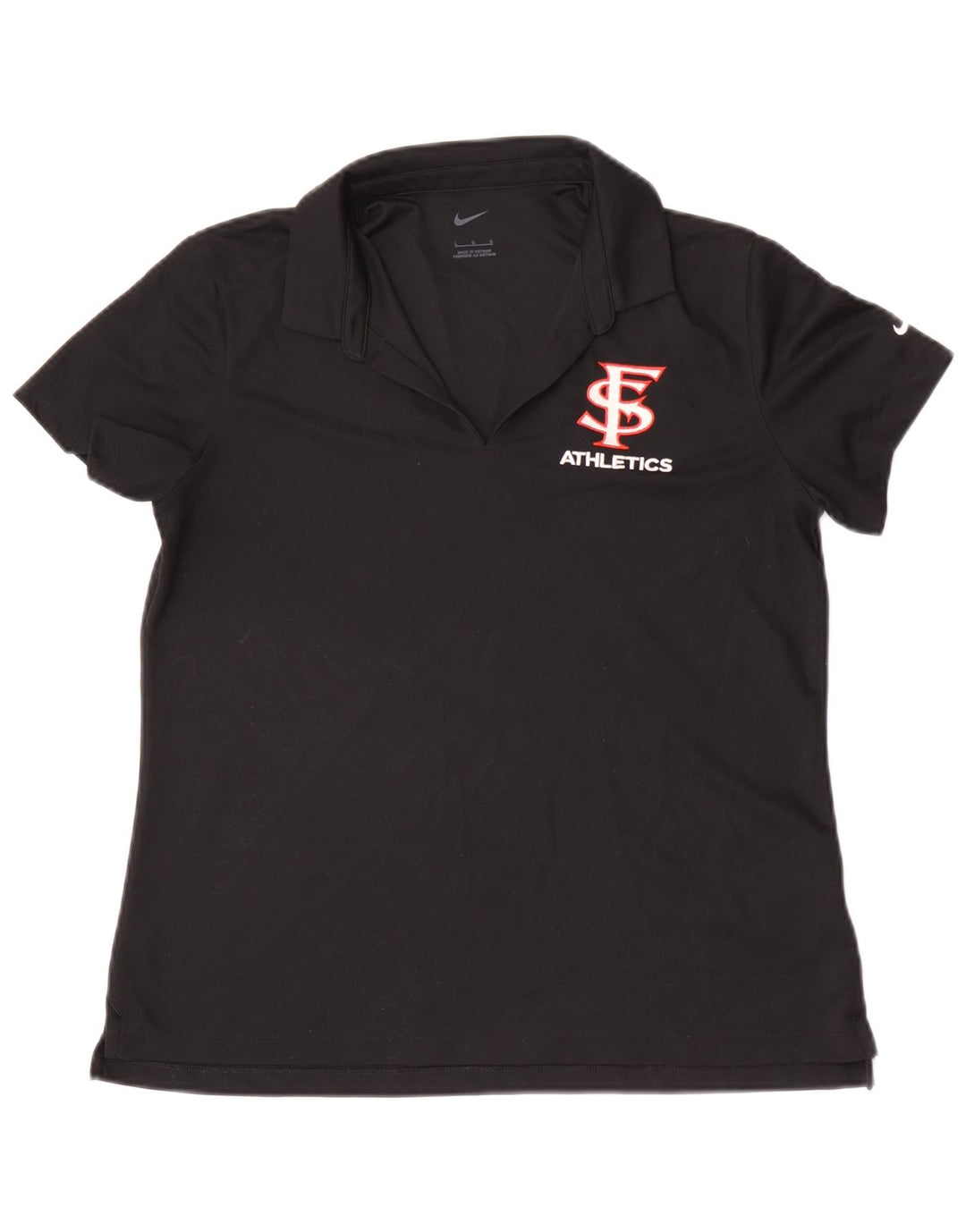 Tricou polo Nike San Francisco pentru femei UK 14 Poliester negru mare